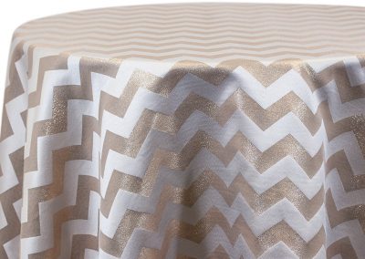 Chevron Metallic - Champagne